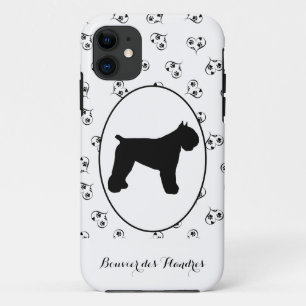 Bouvier des Flandres Silhouette iPhone 11 Hoesje
