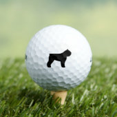 Bouvier des Flandres Silhouette Golfballen (Insitu Shirt)