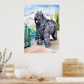 Bouvier des Flandres Wall Print (Keuken)