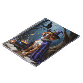 Bouviers des Flandres grillige Halloween schilderi Notitieboek (Linkerzijde)