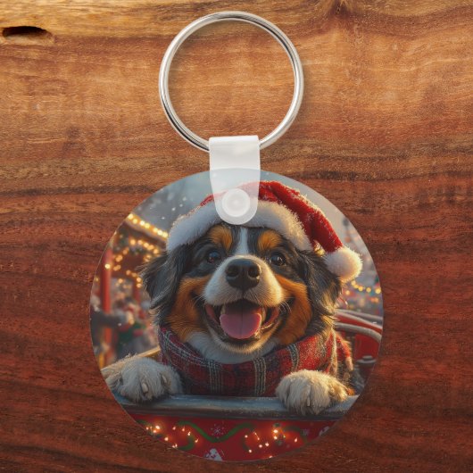 Bouviers des Flandres Hondenroller Onderzetter Ker Sleutelhanger (Achterkant)