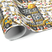 Bouw 1e verjaardag feest cadeaupapier (Rol Hoek)