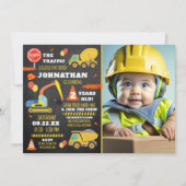 Bouw 2e verjaardag foto kaart (Voorkant)