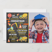 Bouw 3e verjaardag foto kaart (Voorkant)