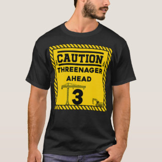 Bouw 3e Verjaardag kinder Let op T-shirt