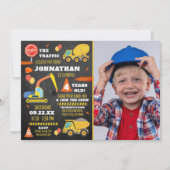 Bouw 4e verjaardag foto kaart (Voorkant)