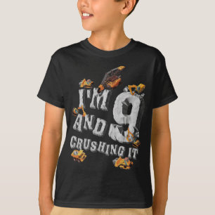 Bouw 9e Verjaardagsfeest 9 Jaar Verjaardag T-shirt