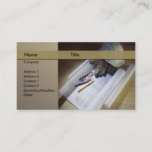 bouw / architect visitekaartje