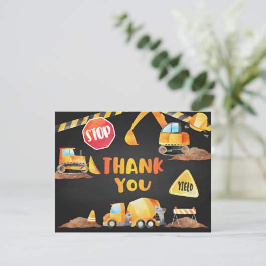 Bouw bedankkaart - BL Feestdagenkaart (Staand voorkant)