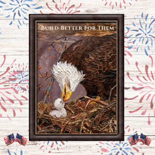Bouw Beter voor Hen Eagle Art Poster
