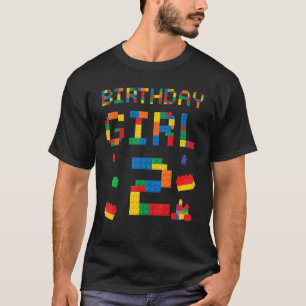 Bouw Birthday Girl twee 2e geboorte T-shirt
