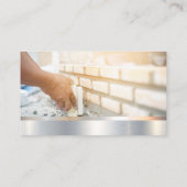 Bouw | Brick Layer | Bouwer-Logo Visitekaartje (Achterkant)
