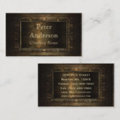 Bouw Bronze Metaal Lijst Visitekaartje (Voorkant / Achterkant)