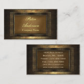 Bouw Bronze Metaal Lijst Visitekaartje (Voorkant / Achterkant)