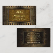 Bouw Bronze Metaal Lijst Visitekaartje (Voorkant / Achterkant)