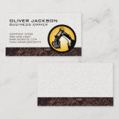 Bouw | Bulldozer | Vuil Visitekaartje (Voorkant / Achterkant)