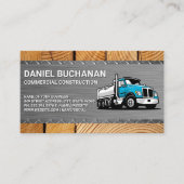 Bouw | Cirkelvormig | Staal Hout | Kippwagen Visitekaartje (Voorkant)