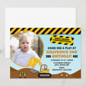 Bouw dag uitnodiging 5x7 fotokaart (Voorkant / Achterkant)