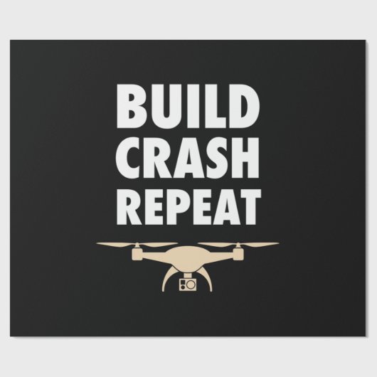 Bouw de Crash Repat Drone Cadeaupapier (Vlak)