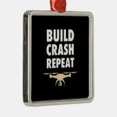 Bouw de Crash Repat Drone Metalen Ornament (Rechts)