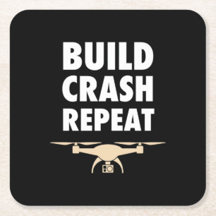 Bouw de Crash Repat Drone Vierkante Kartonnen Onderzetter