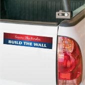 Bouw de muur bumpersticker (Op Truck)