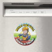 BOUW DE WALL DONALD TRUMP BRICK LAYER MASON USA MAGNEET (Insitu (Vaatwasser))