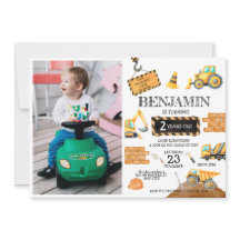 Bouw Digger Trucks 1e verjaardagsfeestje