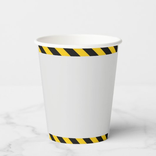 Bouw Diggers Party Paper Cup Papieren Bekers (Achterkant)