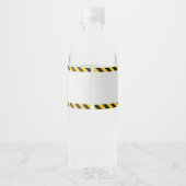 Bouw Diggers Verjaardagsfeest Fles Label Waterfles Etiket (Achterkant)