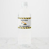 Bouw Diggers Verjaardagsfeest Fles Label Waterfles Etiket