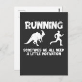 Bouw Dinosaurus Runner Dino Briefkaart (Voorkant / Achterkant)