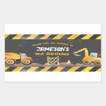 Bouw, Dump Truck Gable Box Label