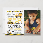 Bouw, Dump Truck met foto Kaart (Voorkant)