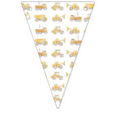 Bouw Dump Truck Party Bunting Vlaggen Banner (Eerste vlag)