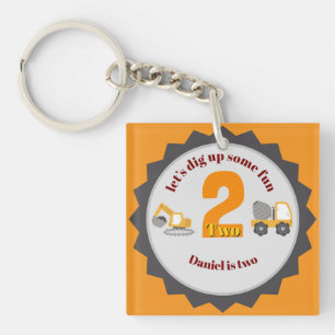 Bouw Dump Truck Sleutelhanger
