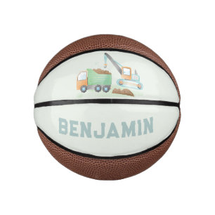 Bouw Dump Truck Soft Blue Green Boy Name Basketbal