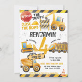 Bouw, Dump Truck Verjaardag Kaart (Voorkant)