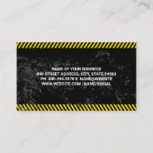 Bouw Earth Mover | Gebouwen Visitekaartje (Achterkant)