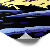 Bouw een basis op een vreemde planeet | AI Art Pos Poster (Hoek)