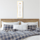 Bouw een gezond kind kalligrafie Ouderschap hout Canvas Afdruk (Insitu (Slaapkamer))