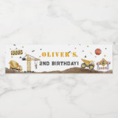 Bouw een Laatste met Bouwde Partij Waterfles Etiket (Enkel label)