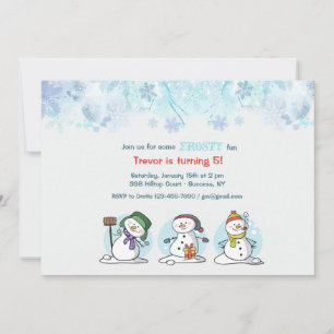 Bouw een Snowman uitnodiging