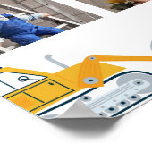 Bouw Eerste Jaar Foto Milestone Sign Poster (Hoek)