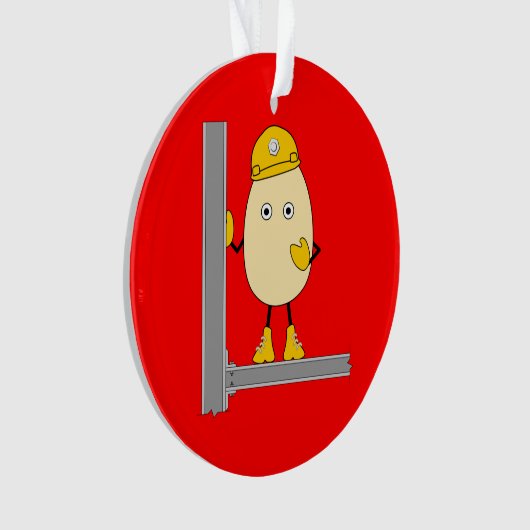 Bouw eierkop ornament (voorkant)