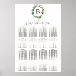Bouw- en poogrammonogram poster