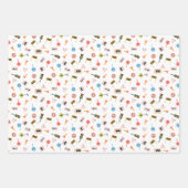 Bouw- en verkeersborden wit. Cadeaupapier (Voorkant)