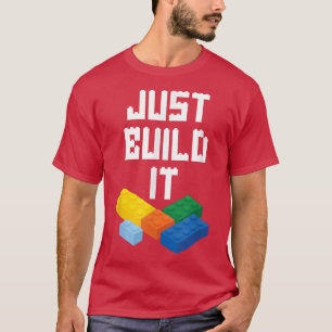 Bouw enkel de HoofdBouwer bouwstenen Speelgoed B v T-shirt