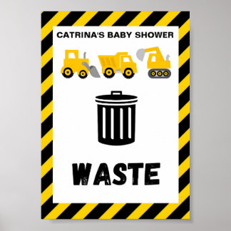 Bouw feest bord poster