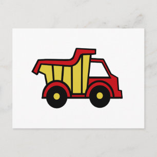 Bouw Fun/Dump Truck Briefkaart